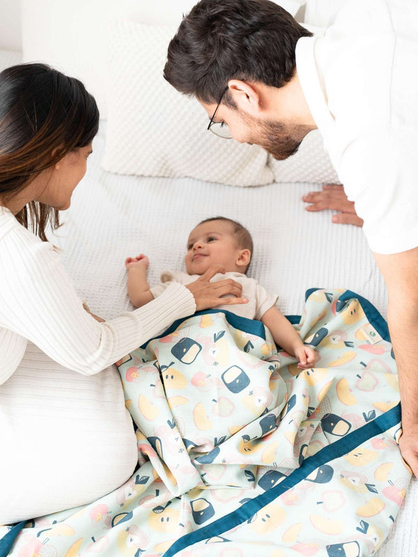 Bamboo Muslin Double Sided Baby Blanket