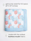 Bamboo Muslin Double Sided Baby Blanket