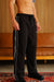 Black Tape Wide Leg Joggers