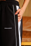 Black Tape Wide Leg Joggers