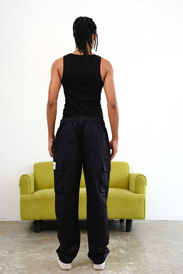 Navy Blue Cargo With Utility Pockets