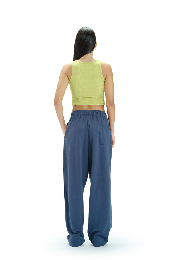 Blue Static Loose Fit Joggers
