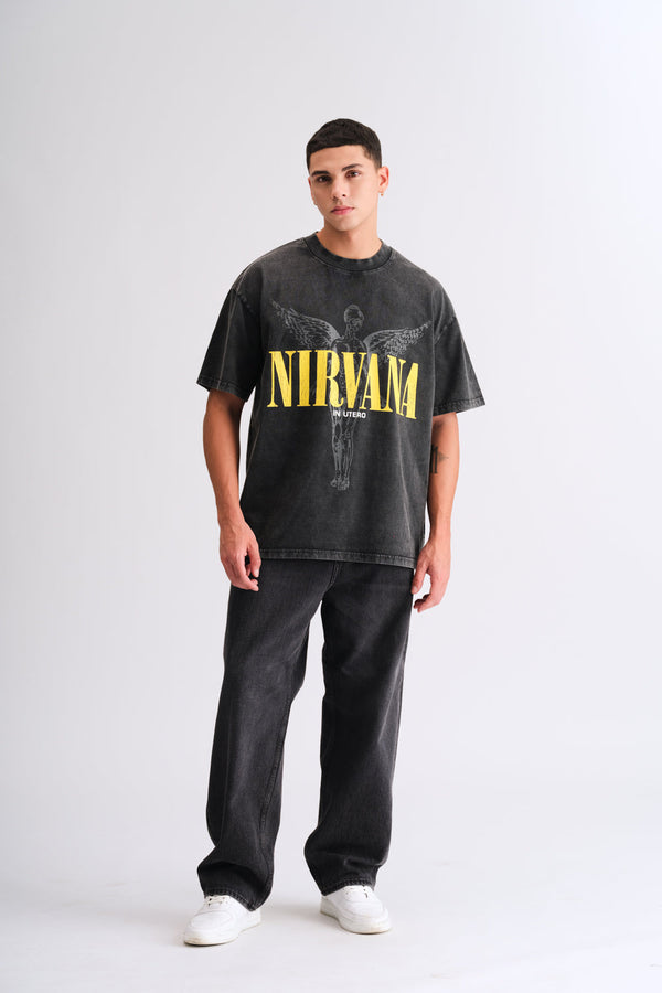 Black Nirvana Oversized T-shirt