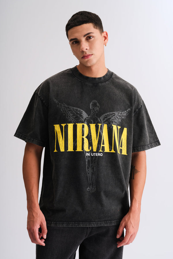 Black Nirvana Oversized T-shirt