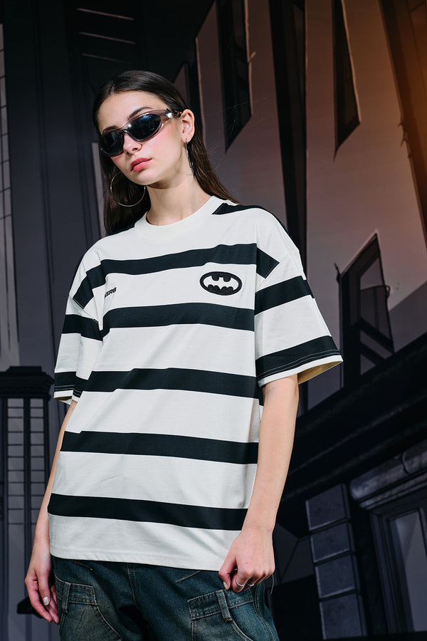 Caped Crusader Stripped T-shirt