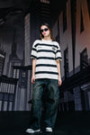 Caped Crusader Stripped T-shirt