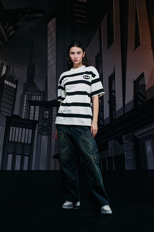 Caped Crusader Stripped T-shirt
