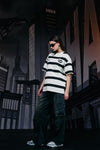 Caped Crusader Stripped T-shirt