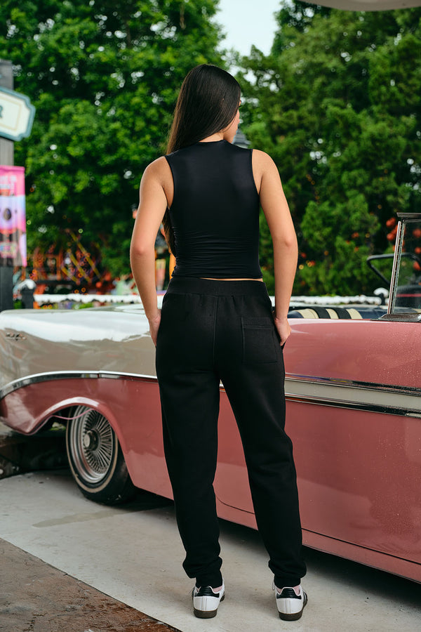 Dollar Bills Black Joggers