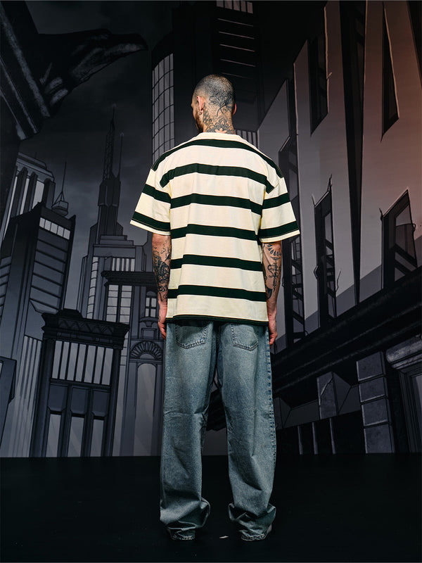Caped Crusader Stripped T-shirt