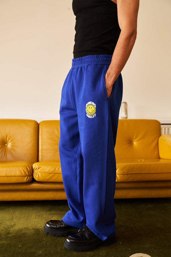 Royal Blue Straight Fit Sweatpants