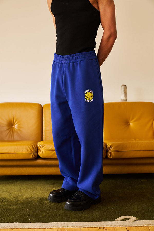 Royal Blue Straight Fit Sweatpants