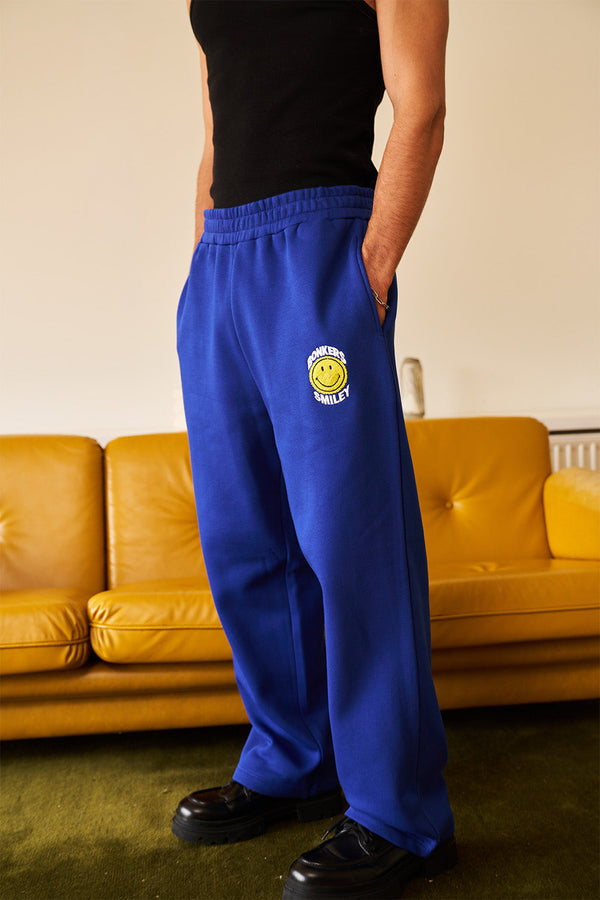 Royal Blue Straight Fit Sweatpants