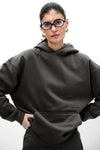 Taupe Wear A Hug Oversized Hoodie