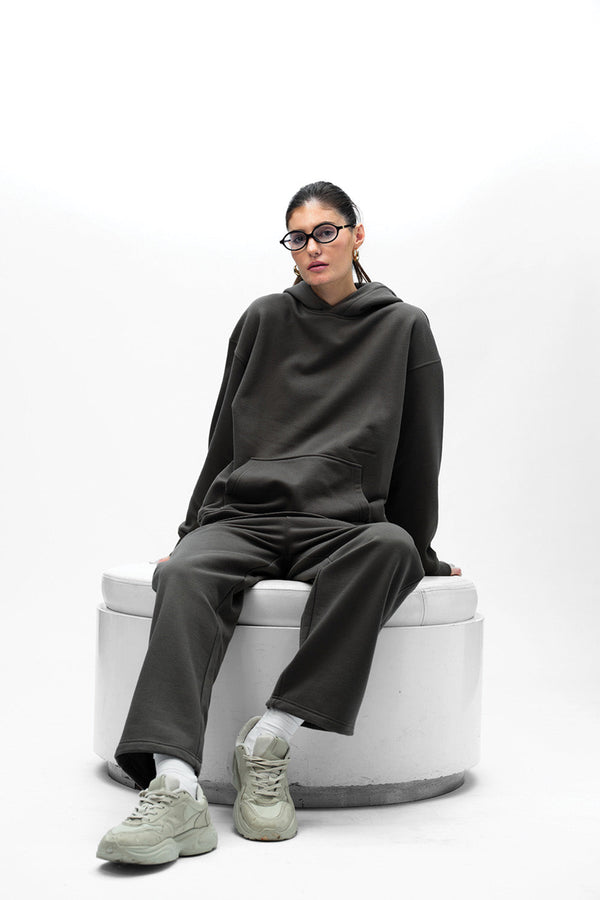 Taupe Wear A Hug Oversized Hoodie