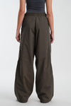 Grey Sporty Deconstructed Loose Pants