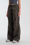 Grey Sporty Deconstructed Loose Pants