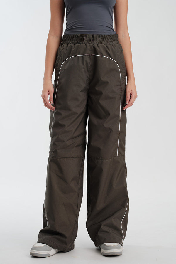 Grey Sporty Deconstructed Loose Pants