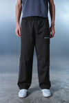 Grey Tape Wide Leg Joggers