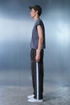 Grey Tape Wide Leg Joggers