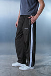 Grey Tape Wide Leg Joggers