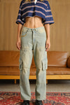Light Wash Workwear Cargo Jeans