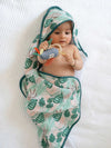 bamboo blanket & hooded towel set