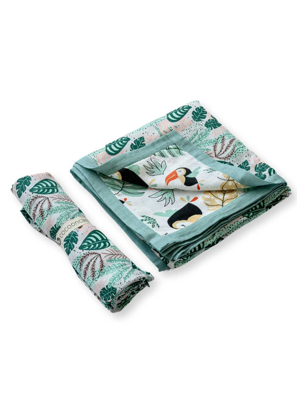 bamboo blanket & swaddle set