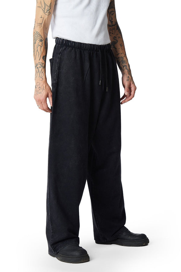 Black Faded Loose Fit Pants