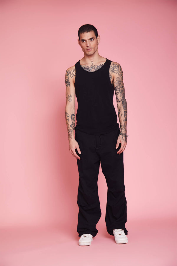 Black Parachute Pants