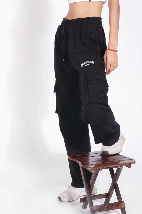Black Utility Straight Fit Pant