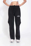 Black Utility Straight Fit Pant