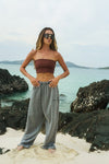 Grey Faded Loose Fit Pants