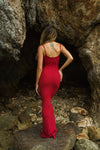 Red Soft Lounge Maxi Dress