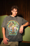 Imaginary Friends Faded Black Oversized T-Shirt