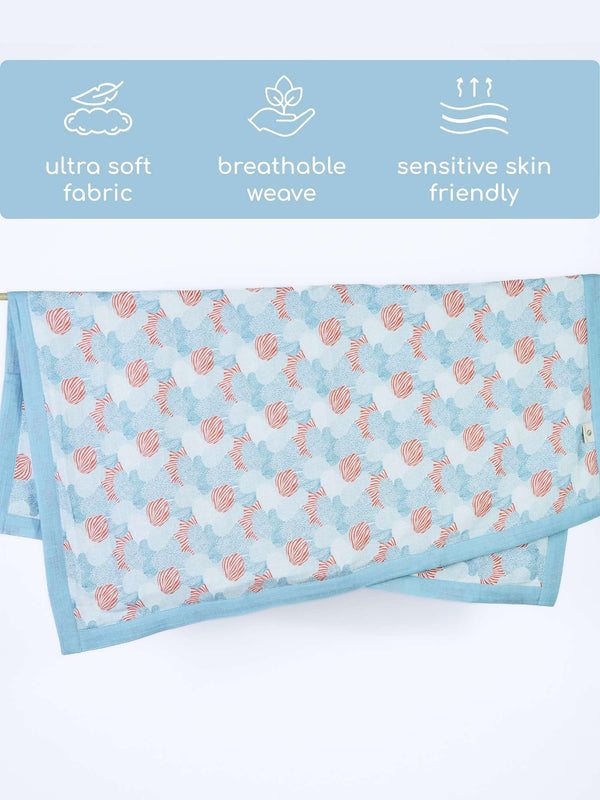 Bamboo Muslin Double Sided Baby Blanket