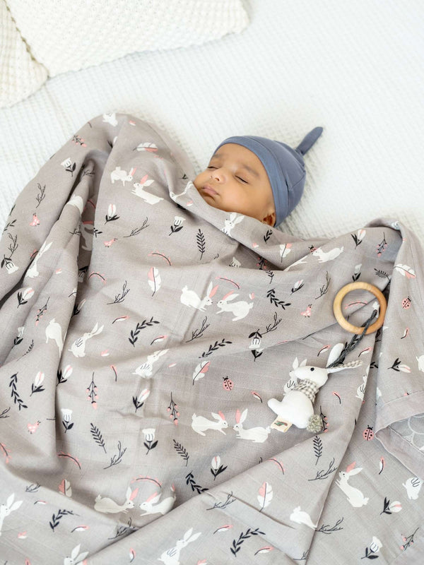 Bamboo Muslin Double Sided Baby Blanket