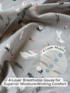 Bamboo Muslin Double Sided Baby Blanket