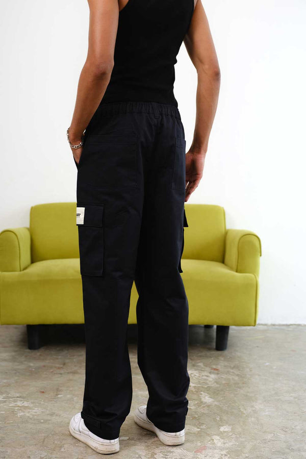 Navy Blue Cargo With Utility Pockets