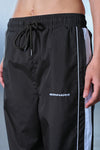 Grey Tape Wide Leg Joggers