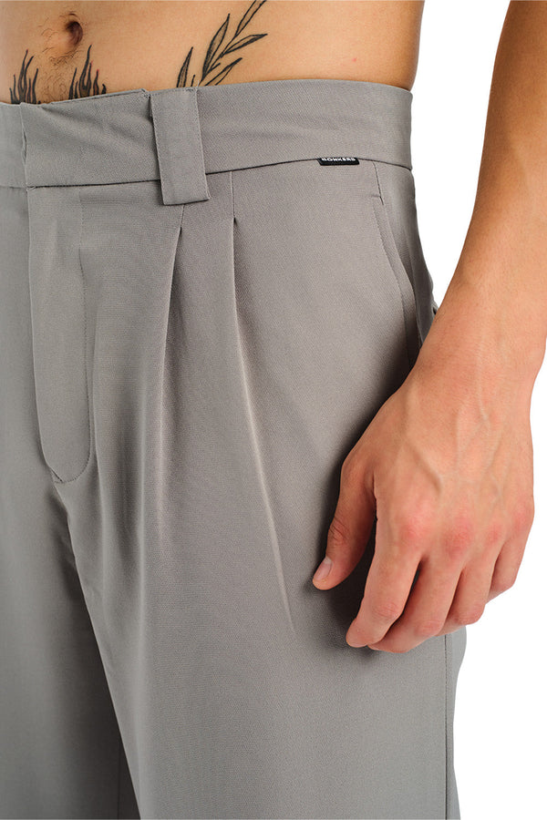 Grey Loose Fit Tailored Trouser