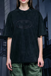 Bat Emblem Faded Oversized T-shirt