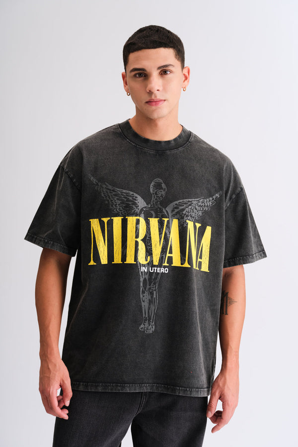 Black Nirvana Oversized T-shirt