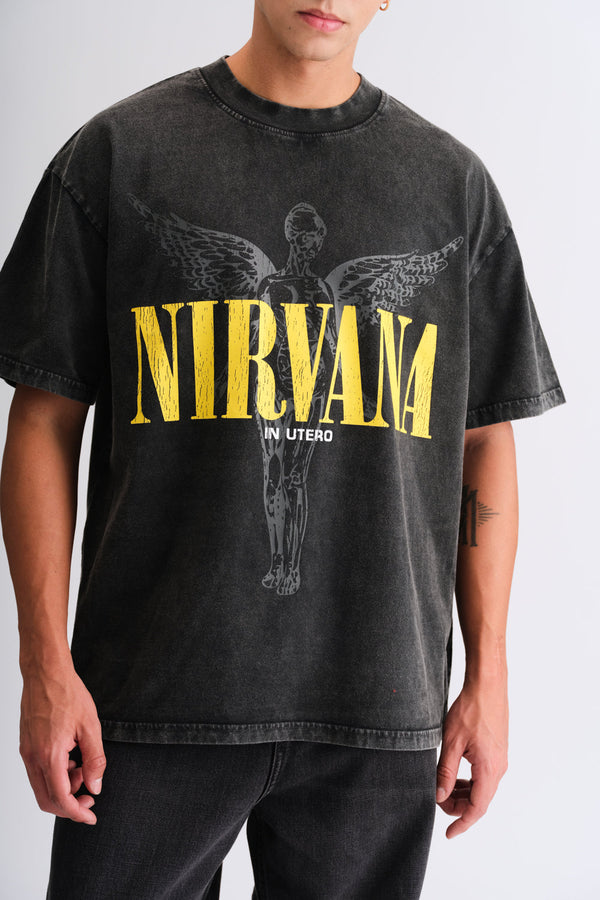 Black Nirvana Oversized T-shirt