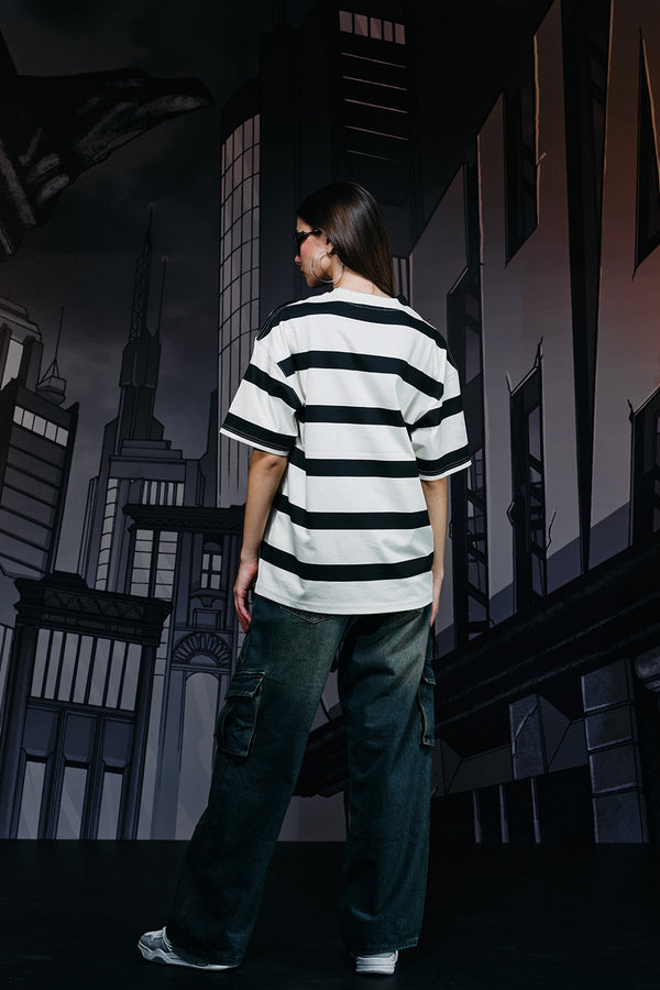 Caped Crusader Stripped T-shirt