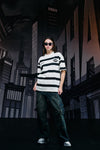 Caped Crusader Stripped T-shirt