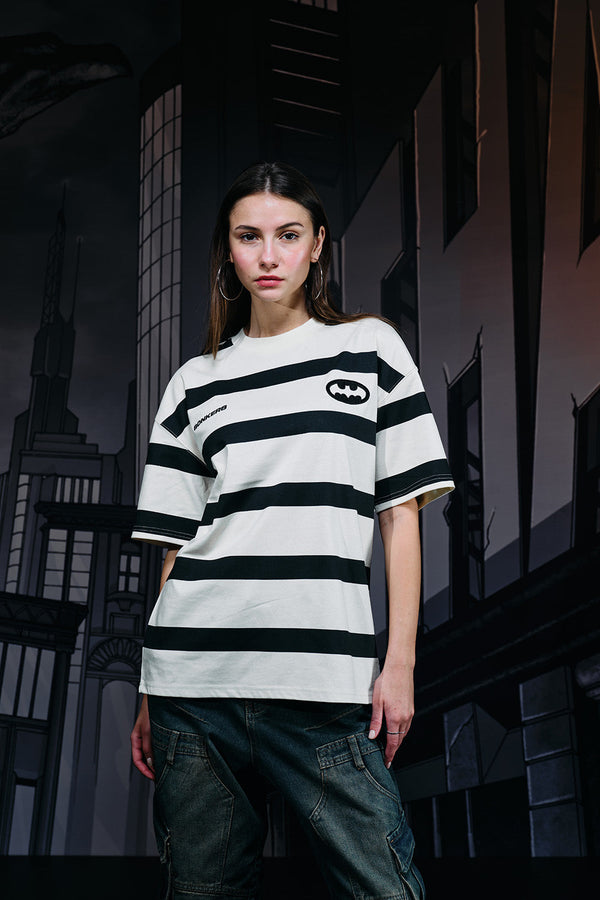 Caped Crusader Stripped T-shirt