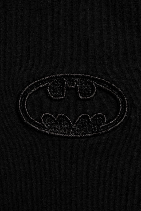 Bat Emblem Faded Oversized T-shirt