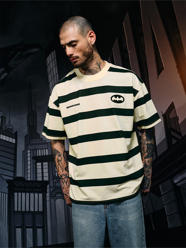 Caped Crusader Stripped T-shirt