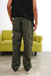 Olive Cargo With Utility Pockets